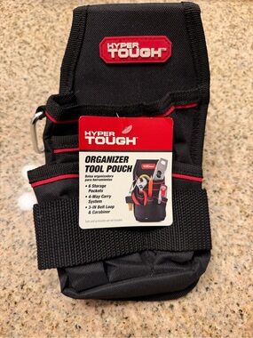 Hyper Tough Black and Red Organizer Tool Pouch